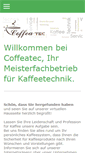 Mobile Screenshot of coffeatec.de