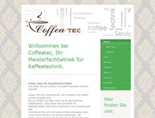 Tablet Screenshot of coffeatec.de